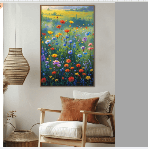 Wildflower Field Framed Wall Art product image (1)