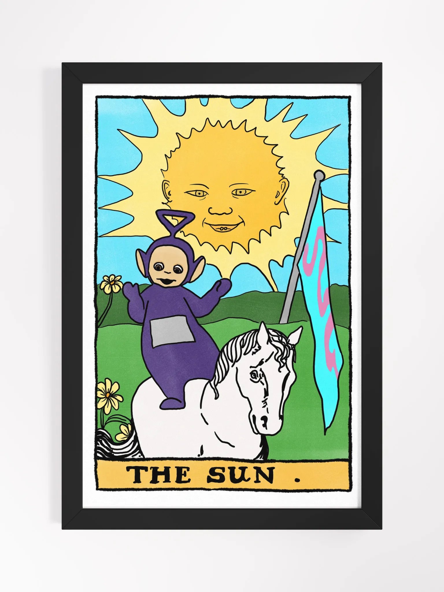 Teletubbies Sun Tarot Card Framed Print product image (1)