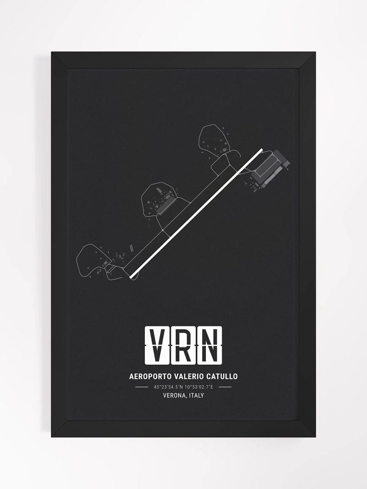 Framed Airport VRN Premium Map On Matt Paper product image (1)