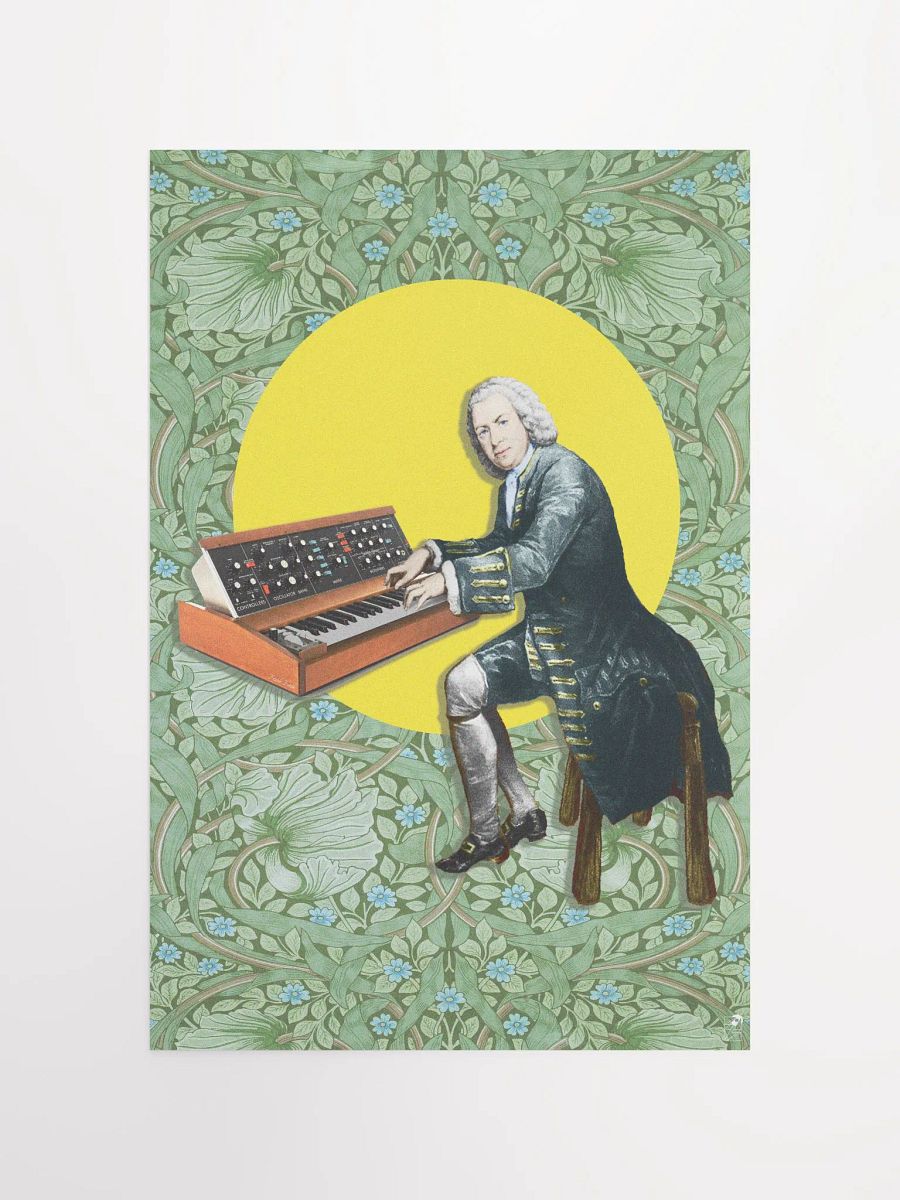 Prelude and Moogue by Frank Fonik (Minimoog - baroque version), Techno EDM Enhanced Matte Paper Poster product image (4)