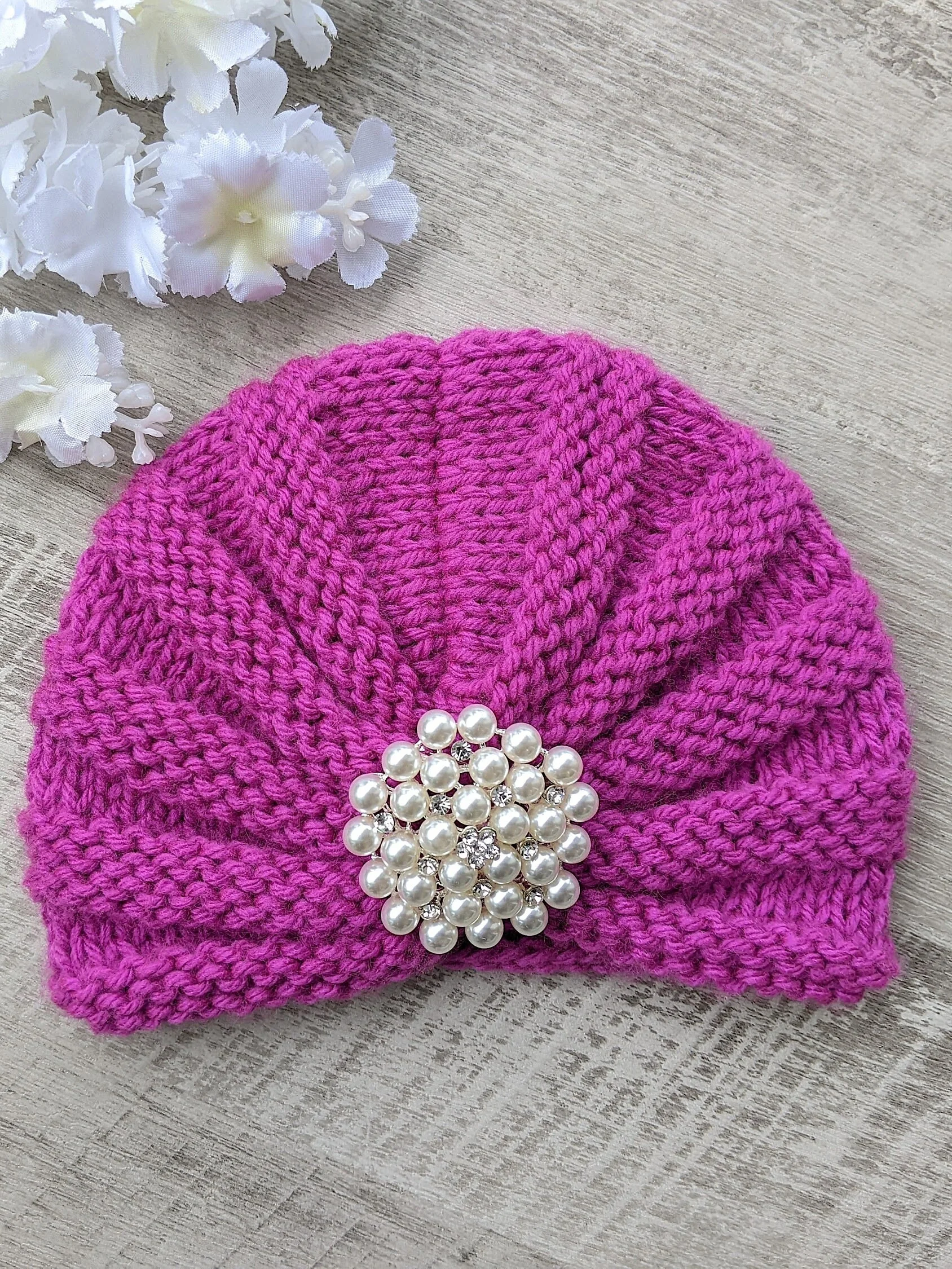 Baby Knit Turban Hat Pattern product image (2)