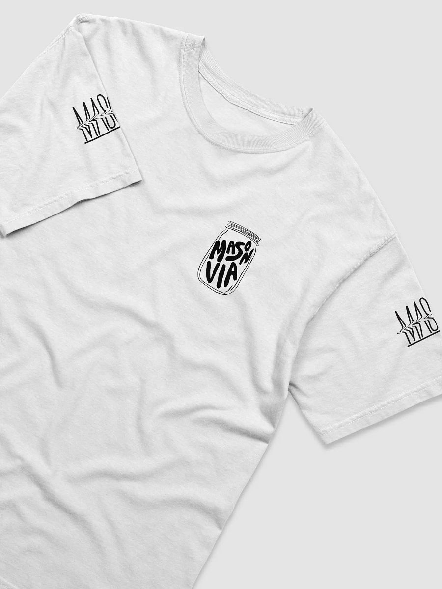 Mason Via white T w/ wild guitar and mason jar product image (3)
