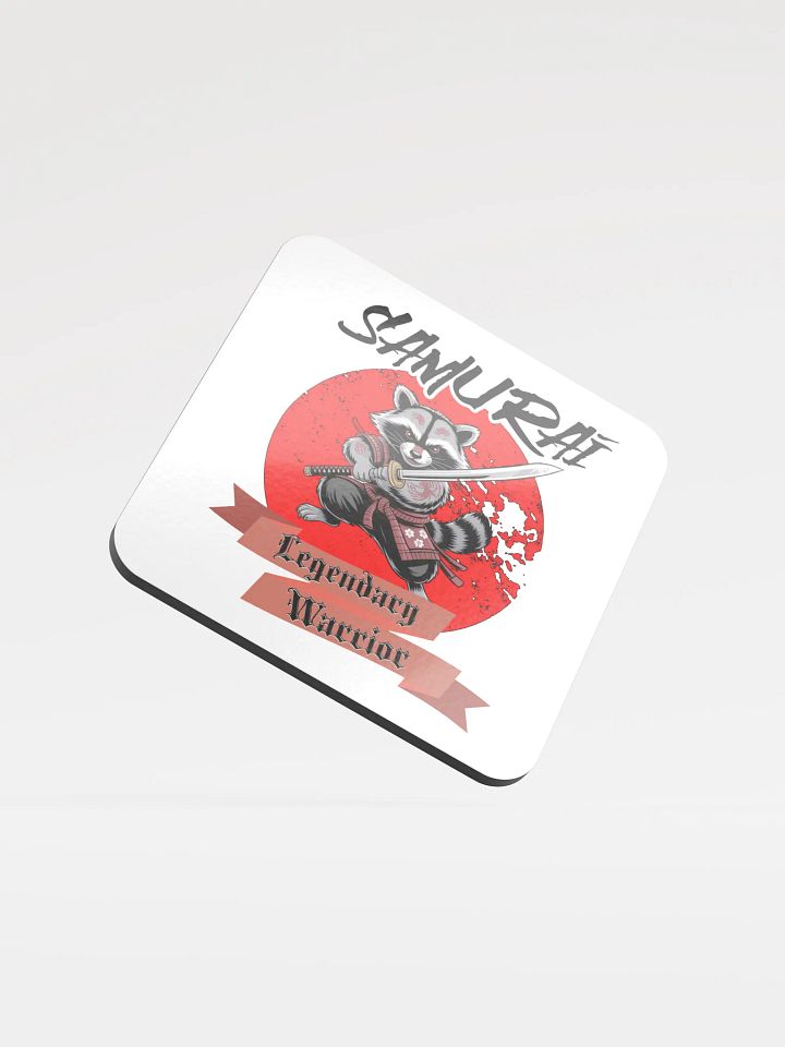 Samurai Legendary Warrior Raccoon Coaster product image (2)
