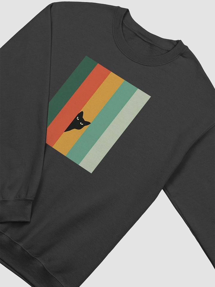 Color Bars Cat Silhouette Crewneck product image (18)