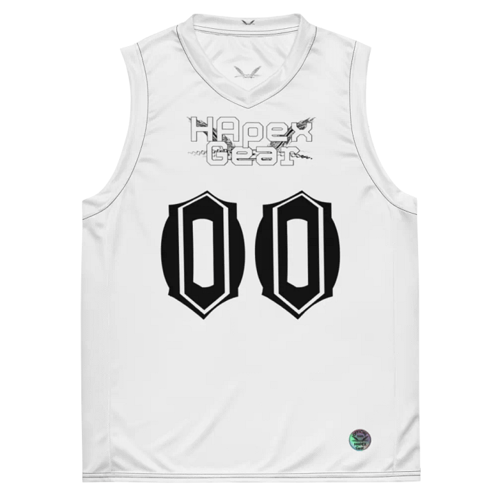 Capital NEFFEX - White - Recycled Unisex Basketball Jersey - White HApex Gear Black Logo product image (2)