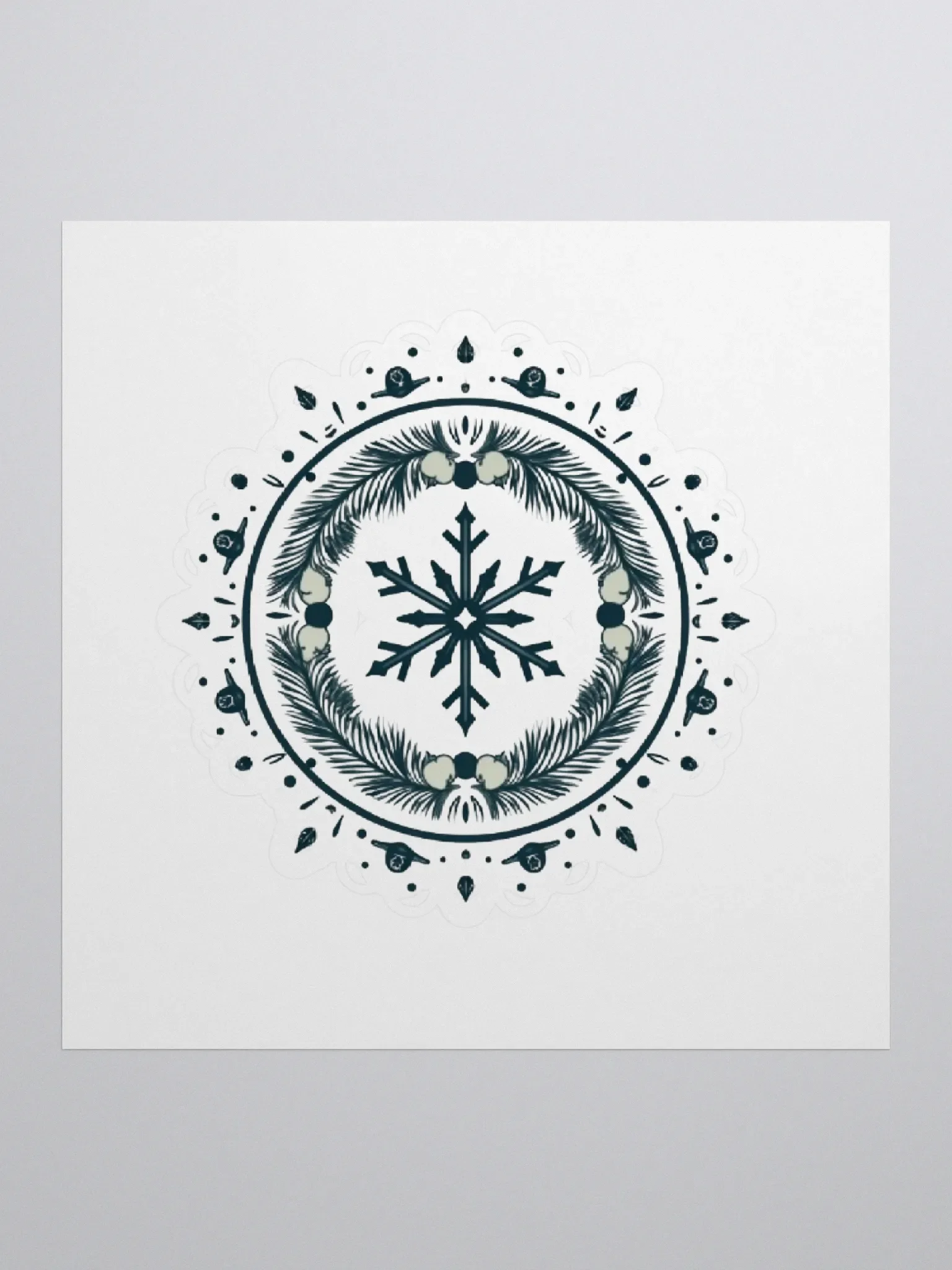 Symmetrical Serenity Kiss Cut Stickers product image (1)