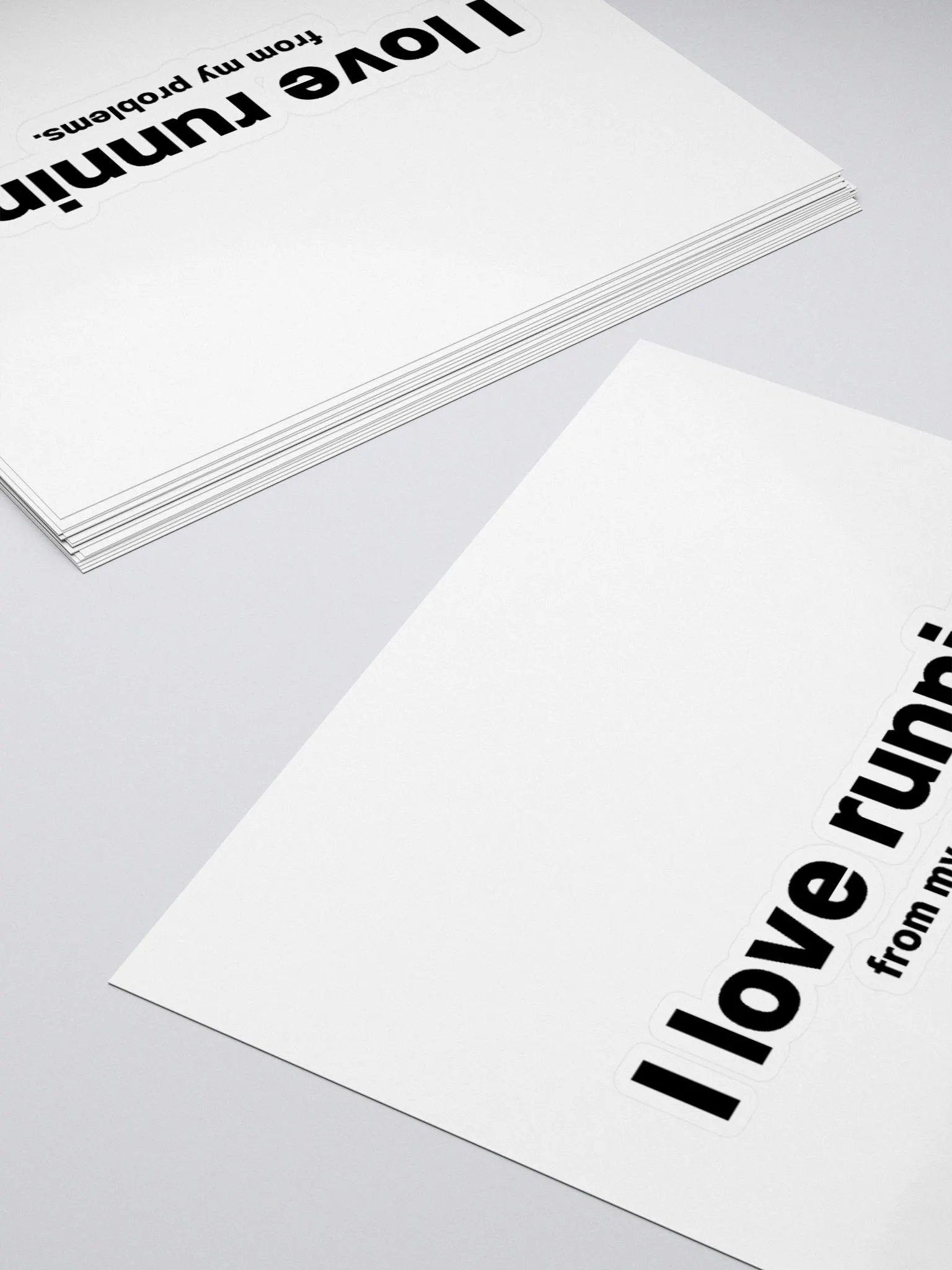 I love running from my problems. Sticker product image (16)