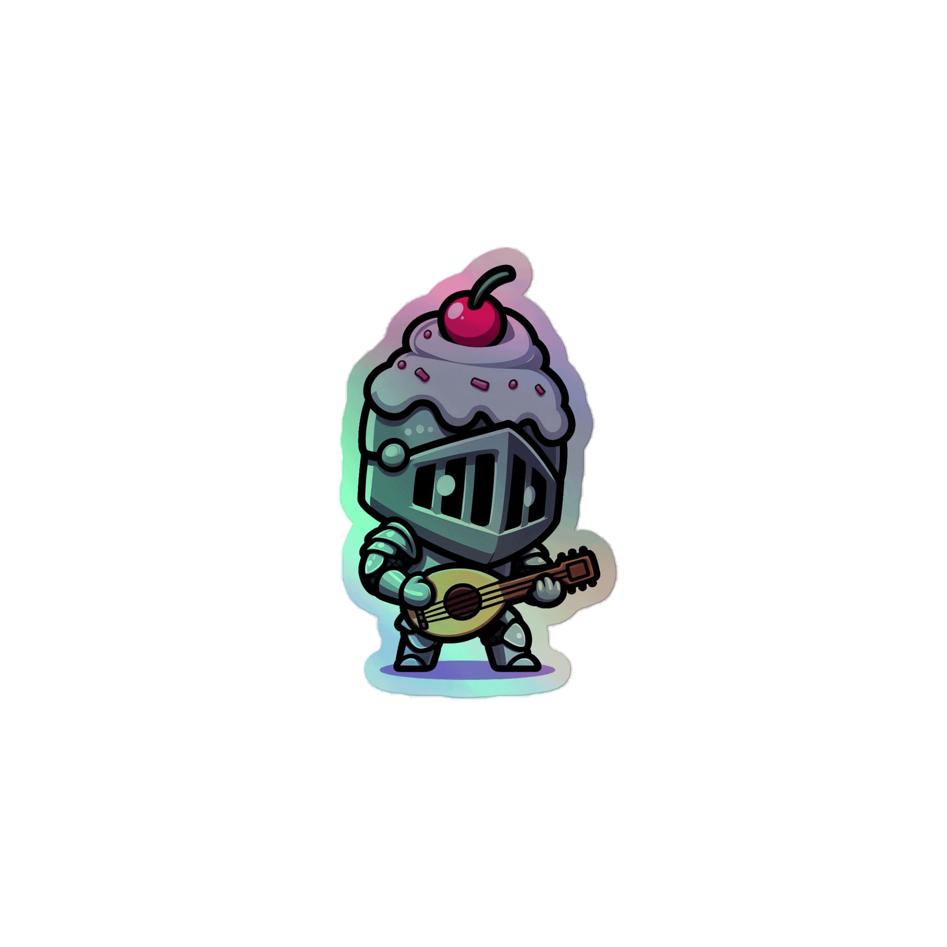 Bard Core Cupcake Knight Sticker product image (1)