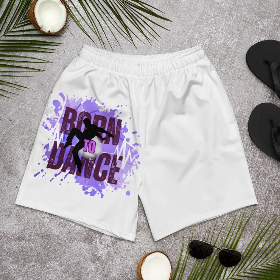 Born to Dance His Silhouette Splash Athletic Shorts product image (10)