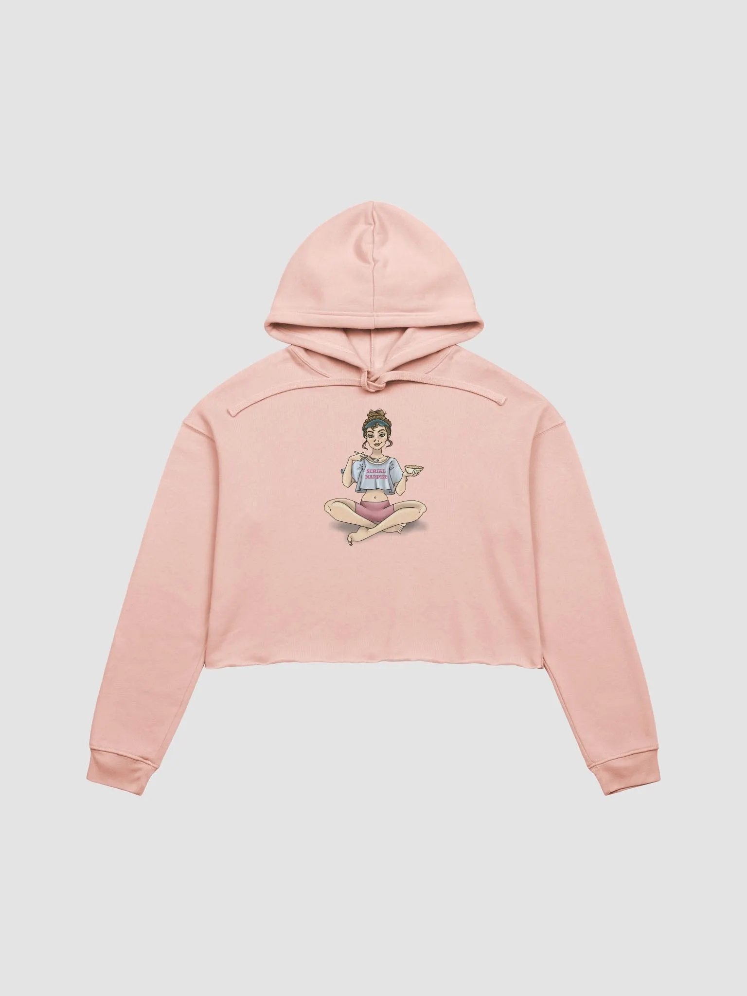 Serial Napper Girly Girl Crop Hoodie product image (1)