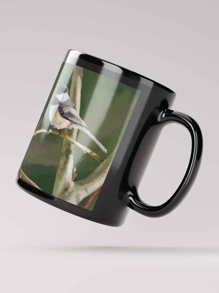 Black-capped Chickadee Black Mug product image (4)