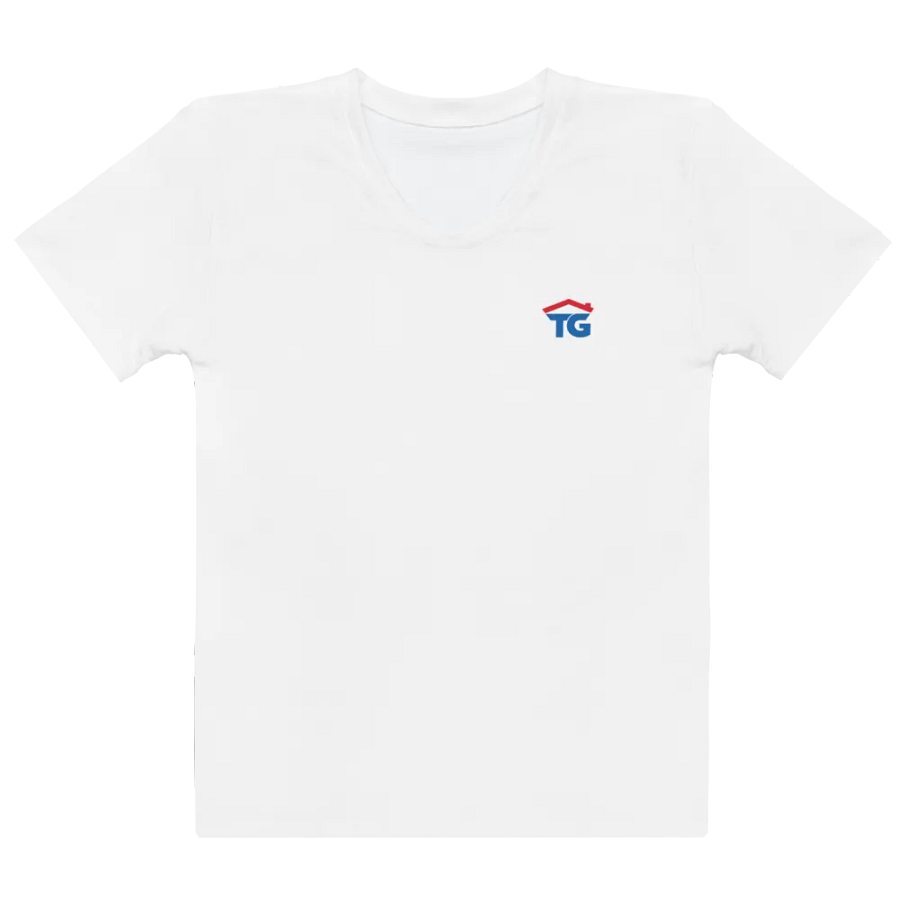 Women's TG White Crew Neck T-Shirt product image (3)