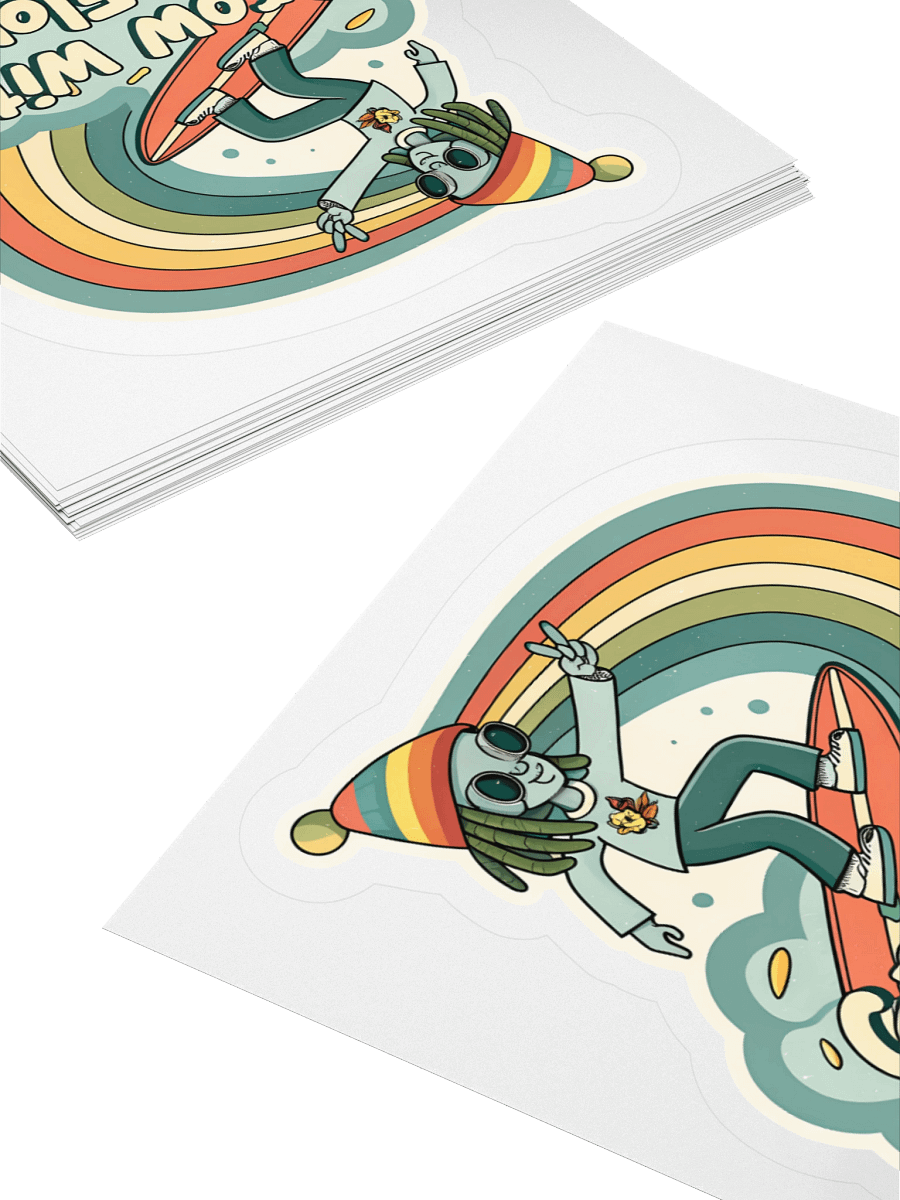 Peaceful Vibes Surfboard Sticker Set product image (4)