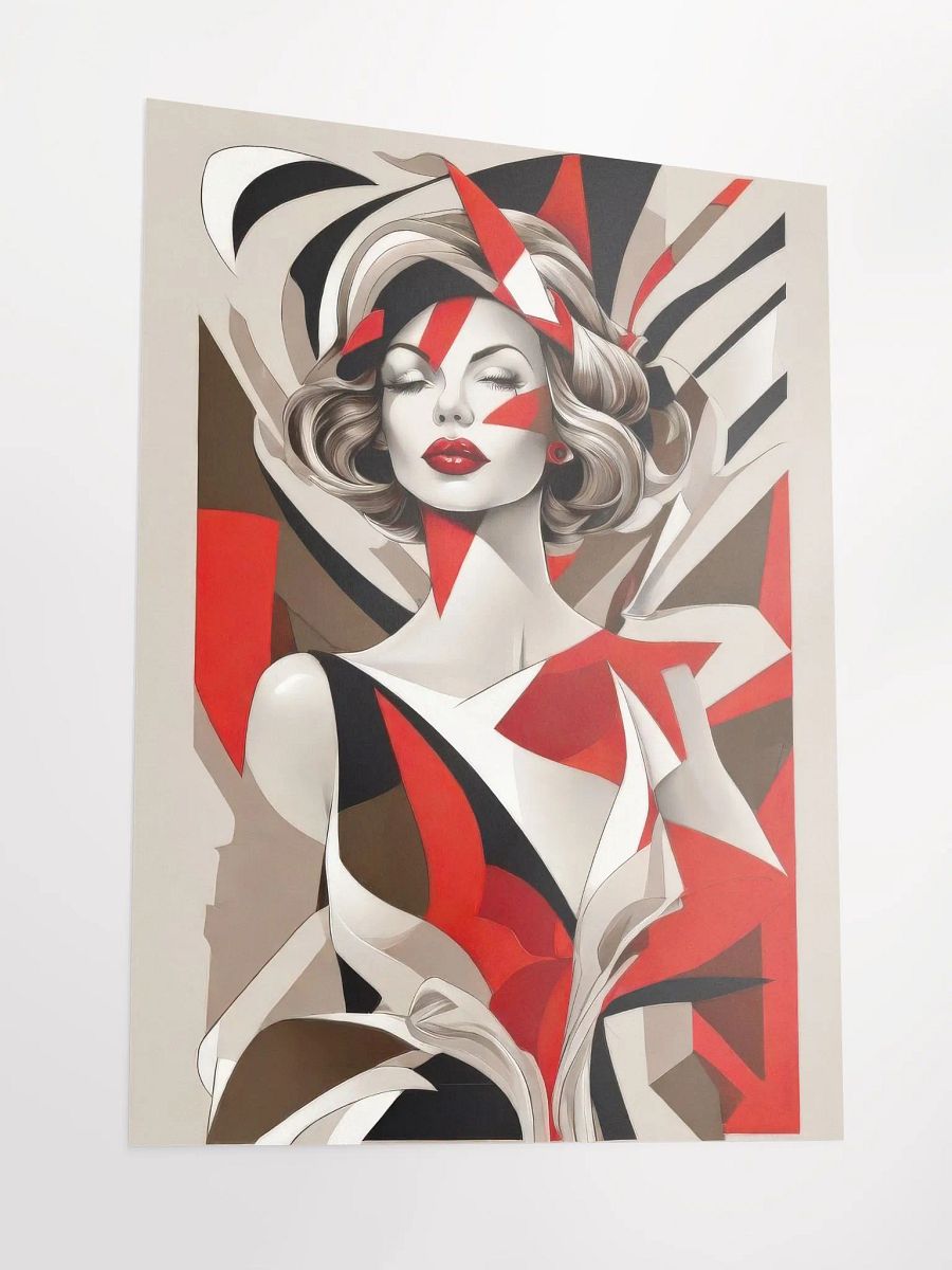 Red Woman - Poster - Medium Size 18x24 Inches product image (3)