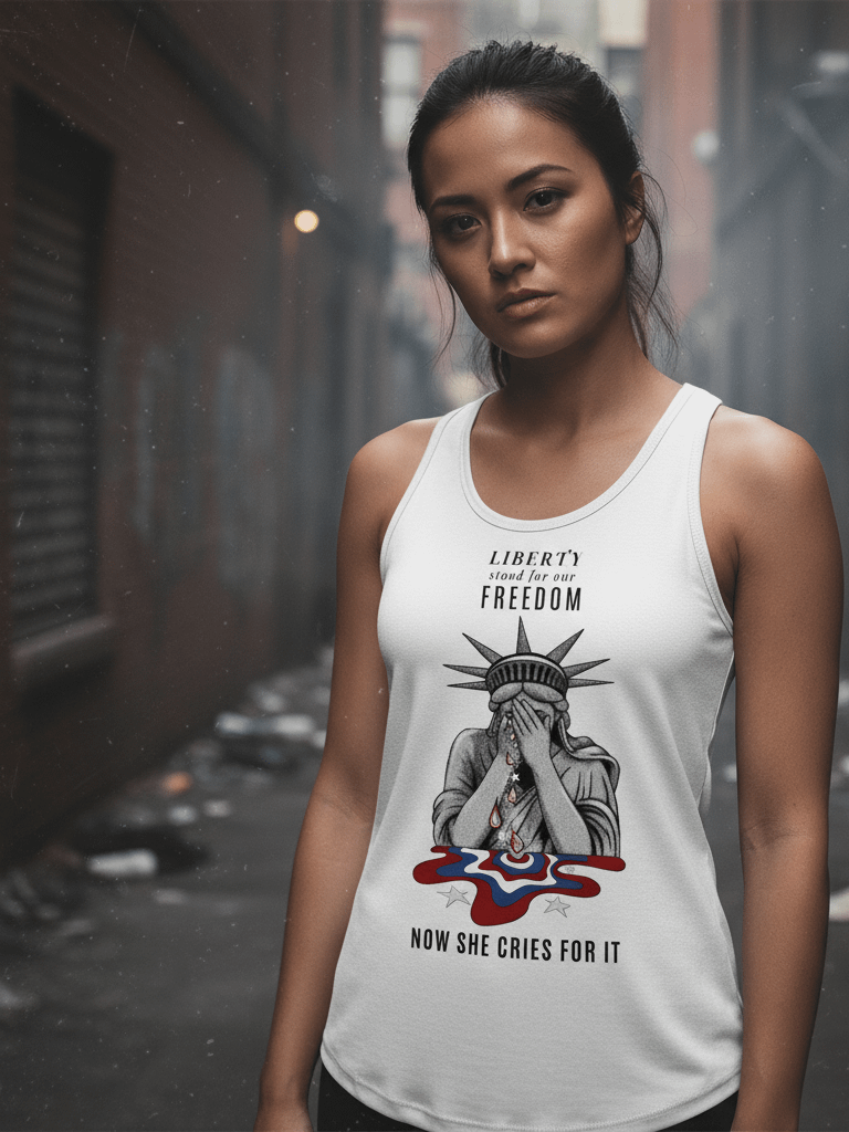 Civil Unrest - Lady Liberty Crying Tank product image (1)