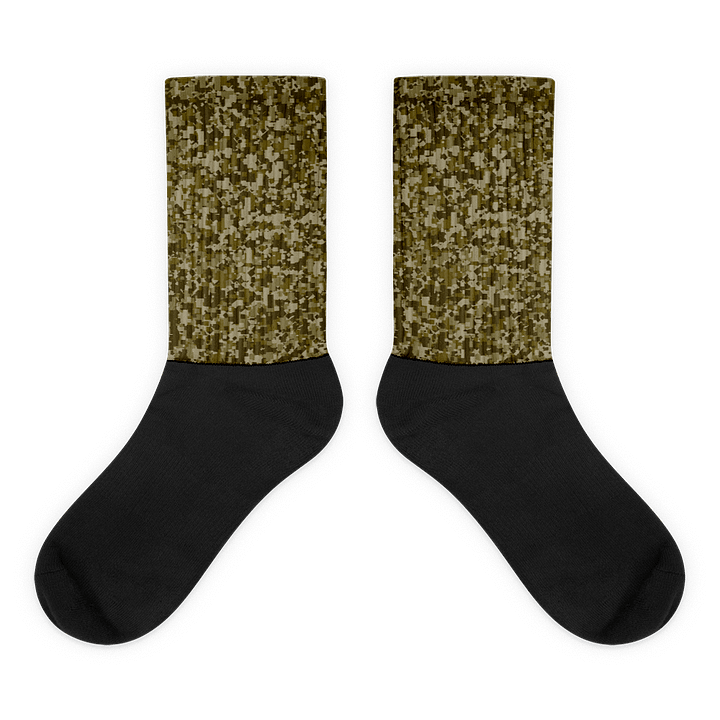 Camo Comfort: Black Foot Sublimated Socks product image (1)