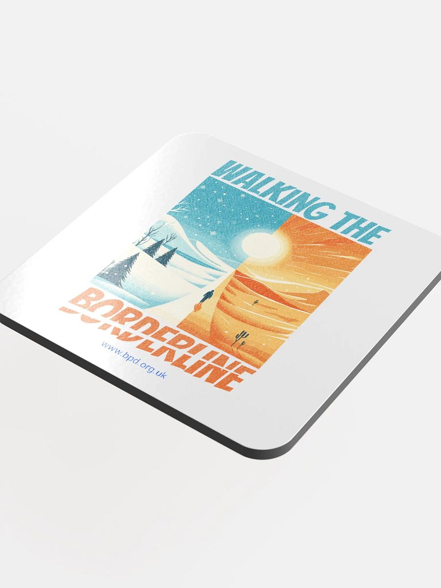 Walking The Borderline: BPD Awareness Coaster product image (1)