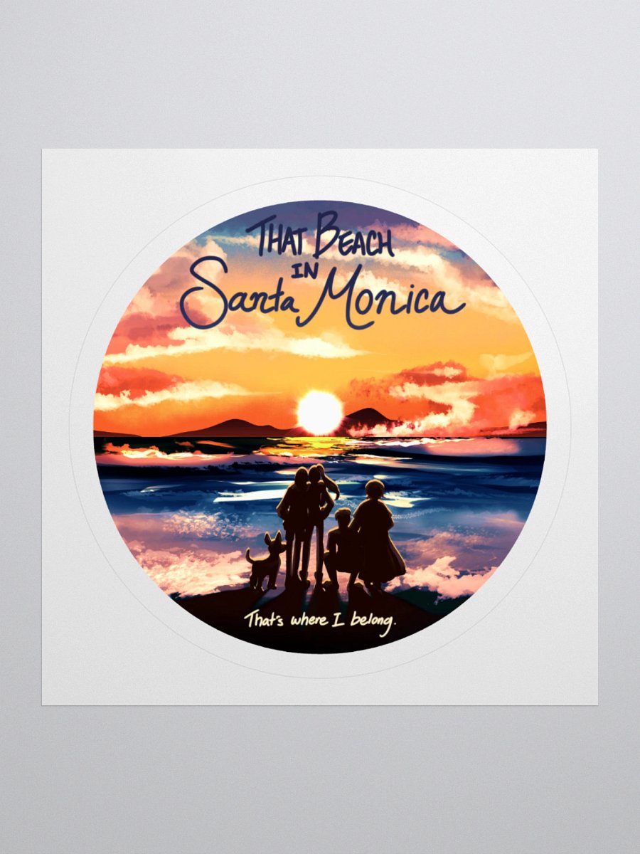 Santa Monica Lyric Sticker product image (1)