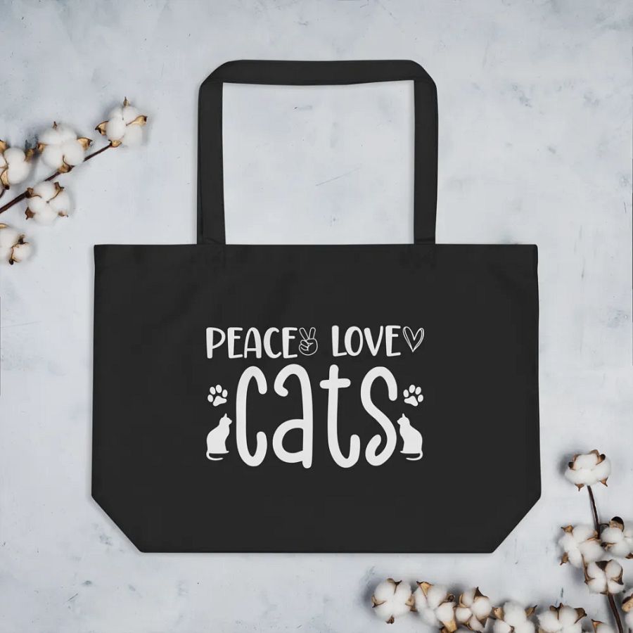 Peace Love Cats Bag product image (3)
