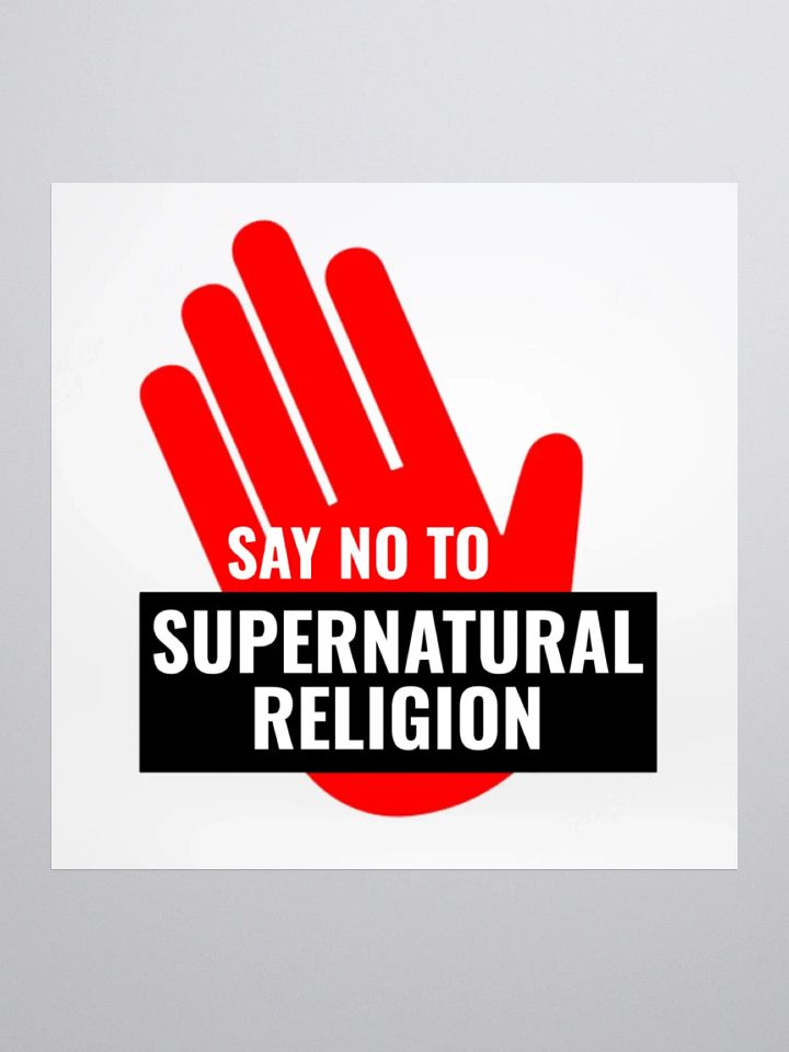Say No to Supernatural Religion (Sticker) product image (2)