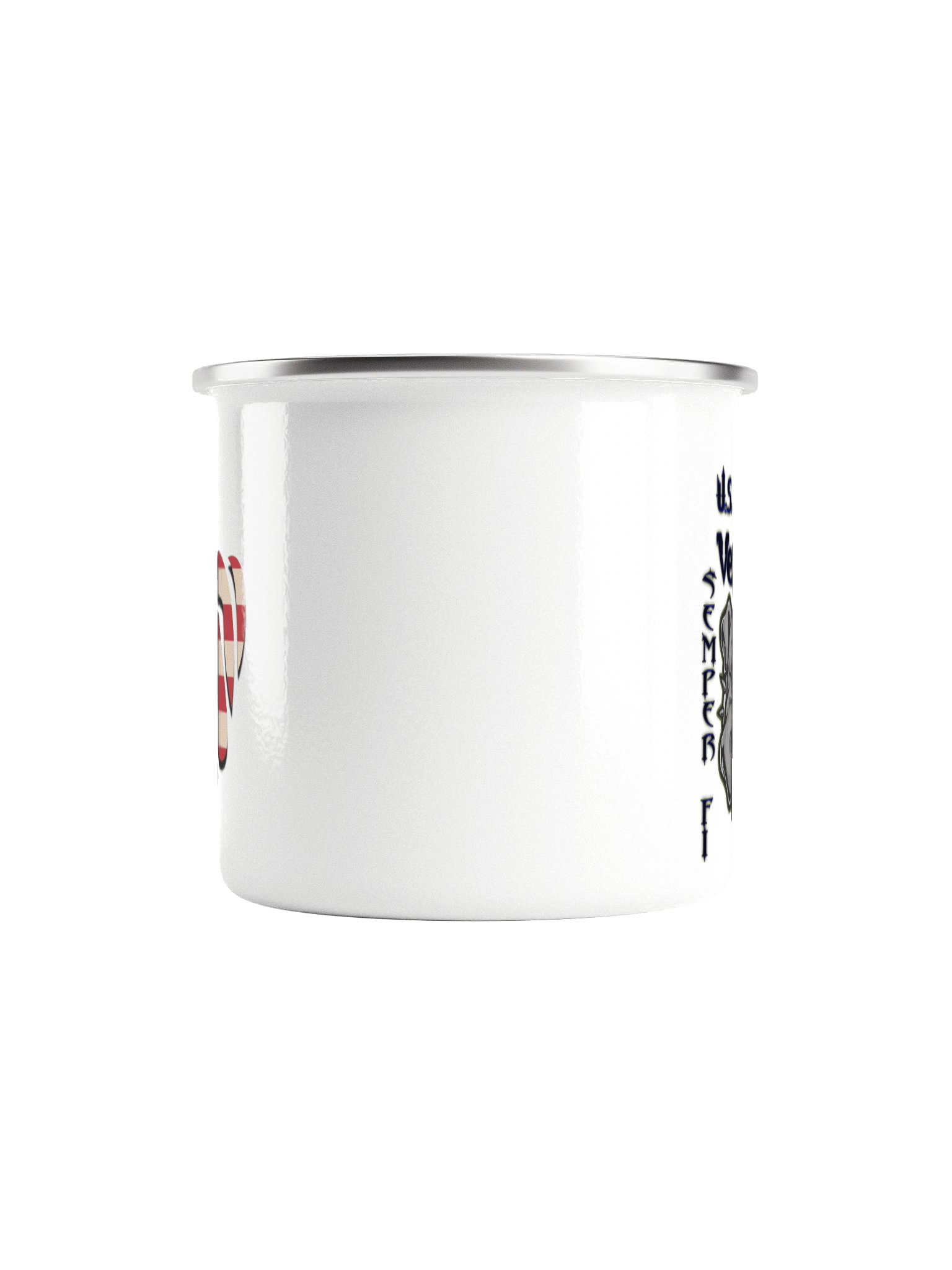 US Marines Veteran Enamel Mug product image (2)