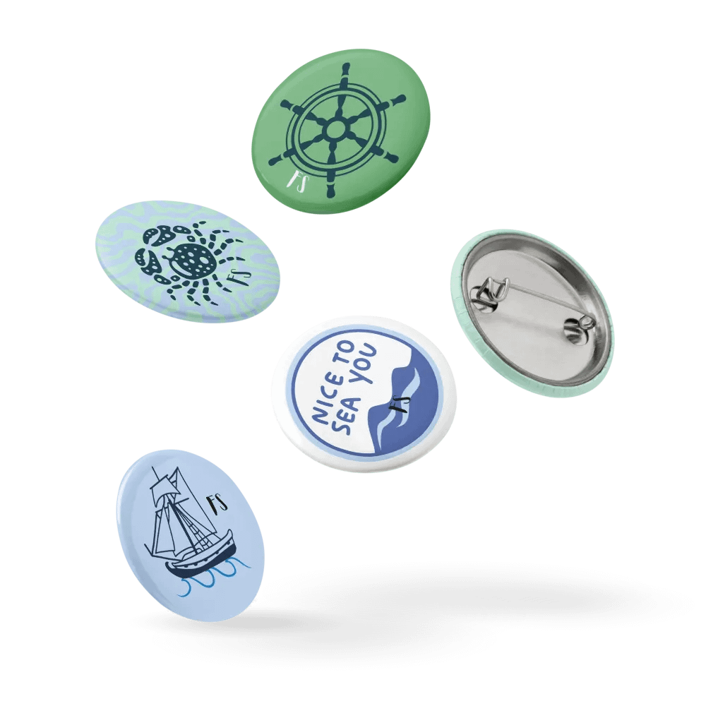 Pin Buttons Set (Ocean) product image (2)
