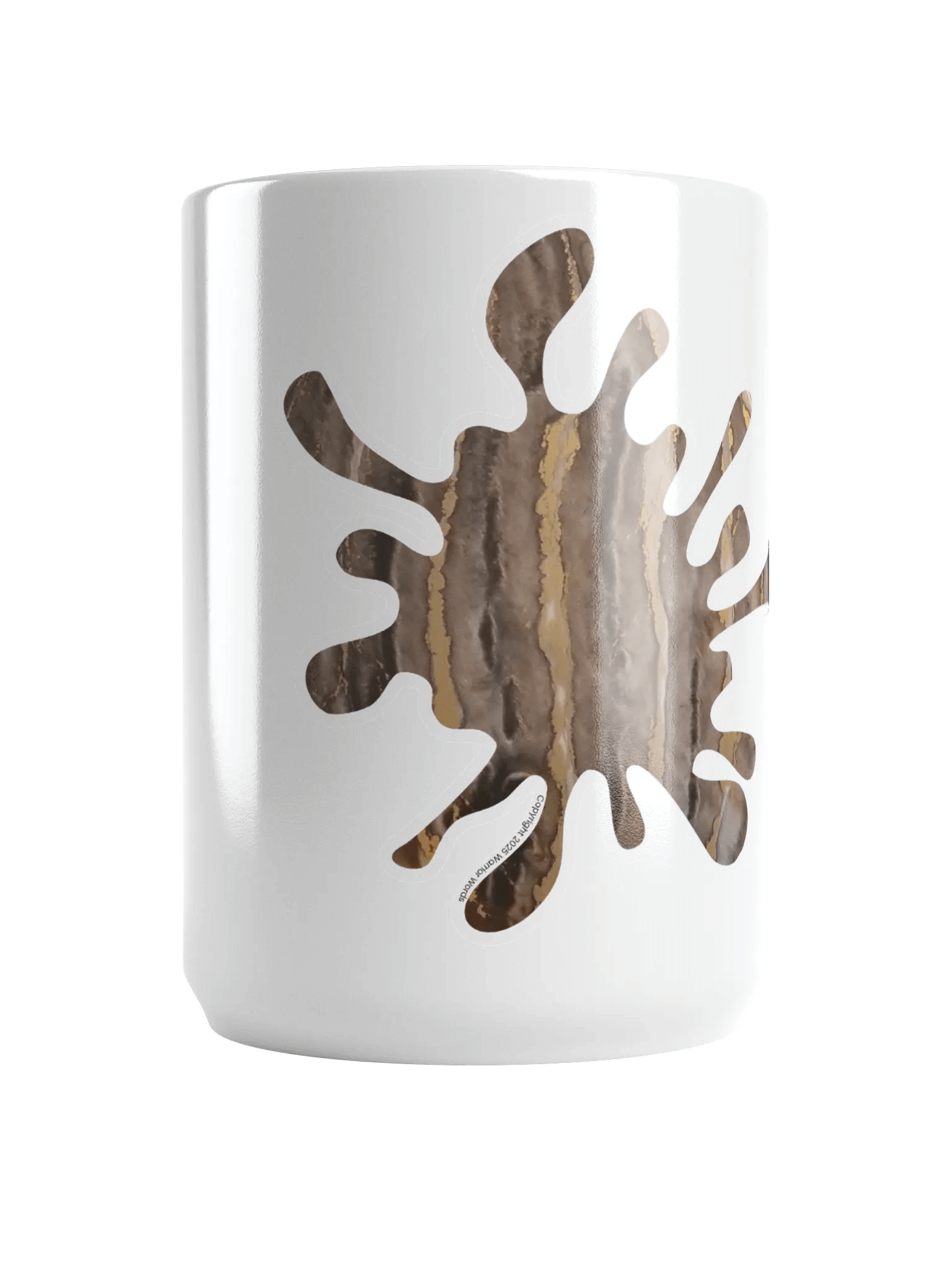 Resin Art Gold Paint Splatter Mug product image (5)