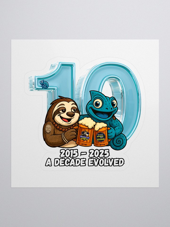 A Decade Evolved – 10 Year Anniversary Sticker product image (1)