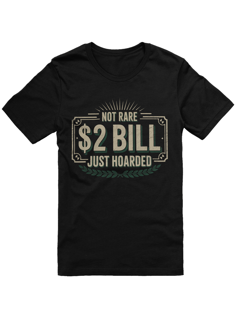 Not Rare Just Hoarded $2 Bill T-Shirt product image (1)