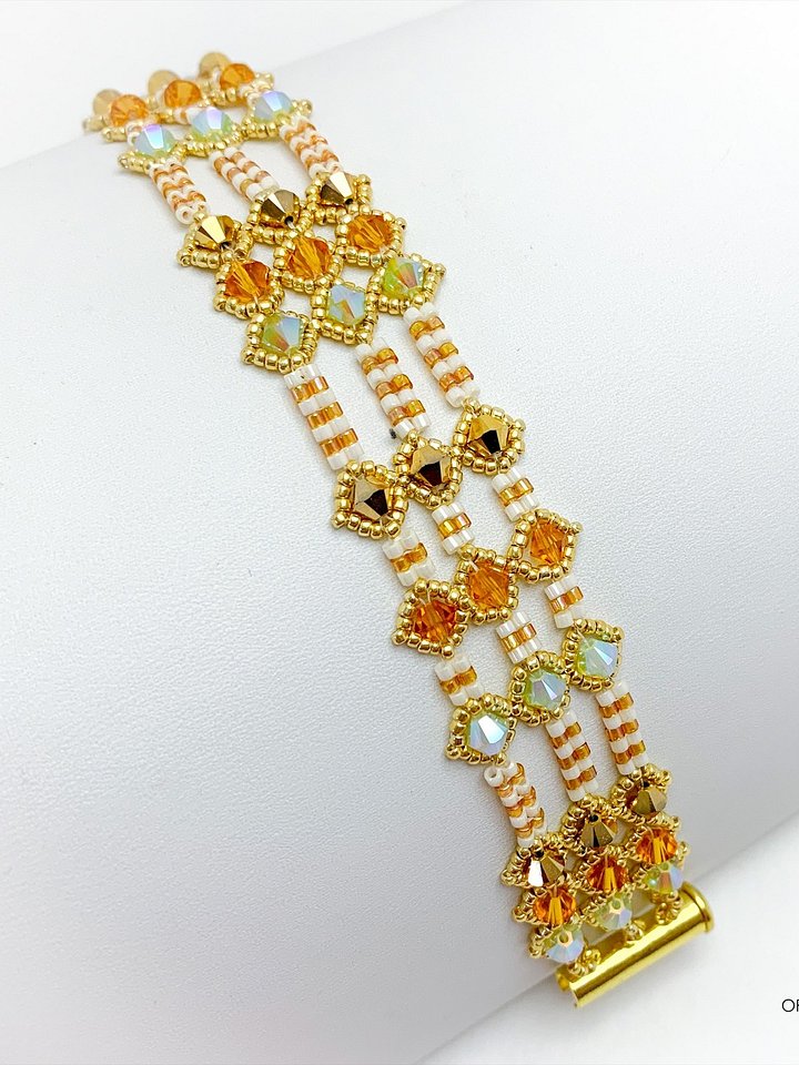 Beading Pattern – Netted Bicone and Herringbone Bracelet product image (2)