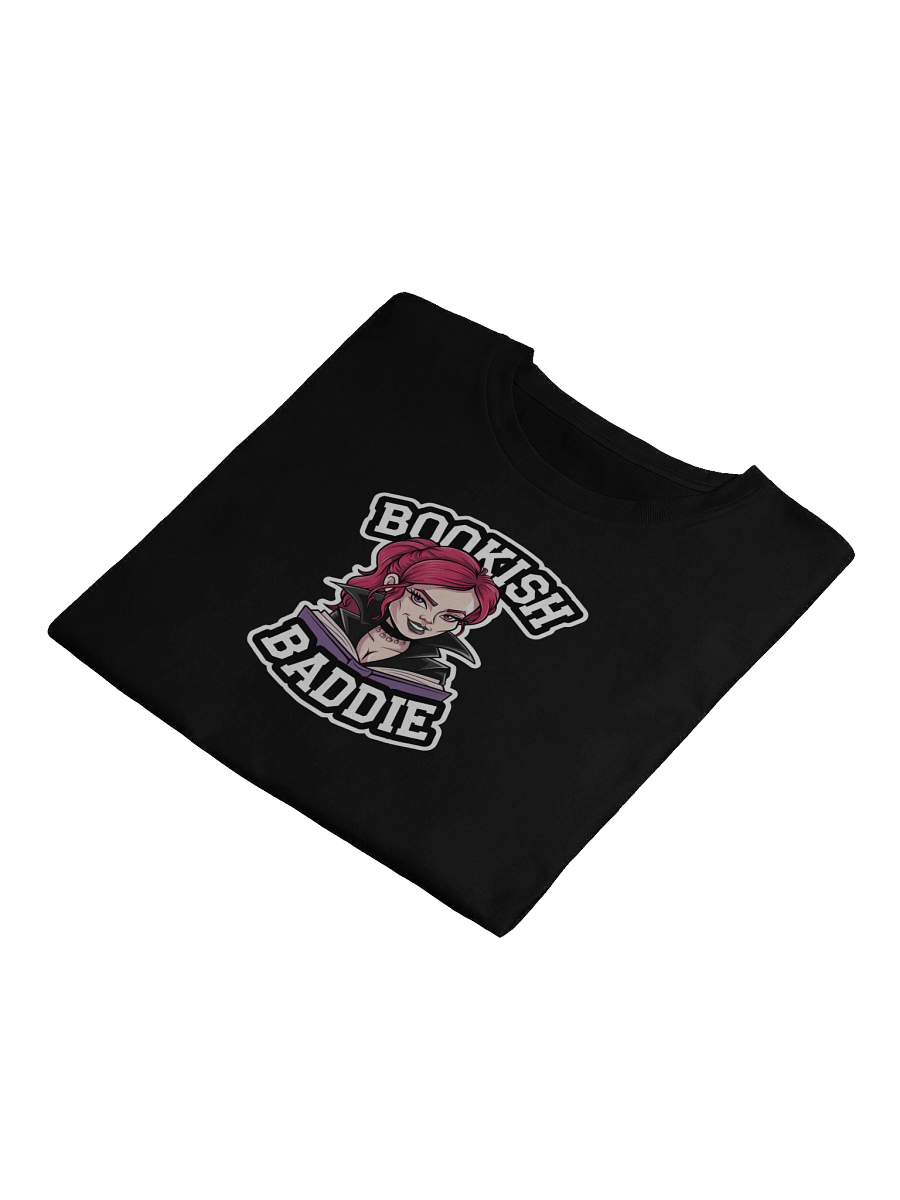 Bookish Baddie Vamp Crop Top - Black product image (4)