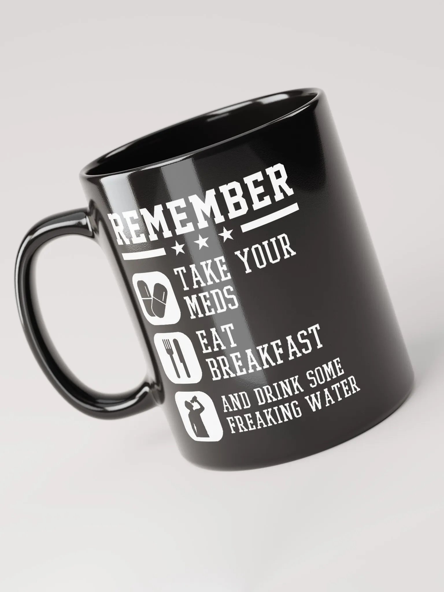 Black Daily Reminders Mugs product image (6)