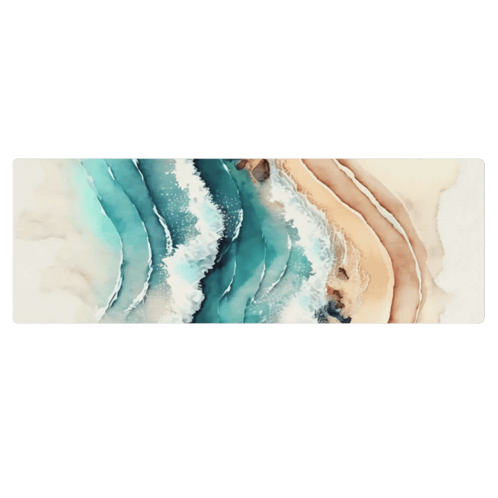 Serene Shoreline Yoga Mat 1 product image (1)
