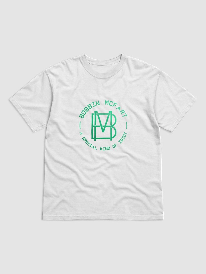Bobbin McFart *Special* Green Logo T-shirt (black text) product image (1)