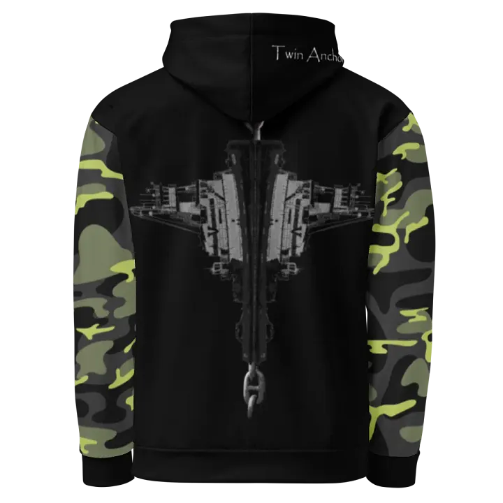 Camouflage & black Hudson VB-Chain Hoodie product image (1)