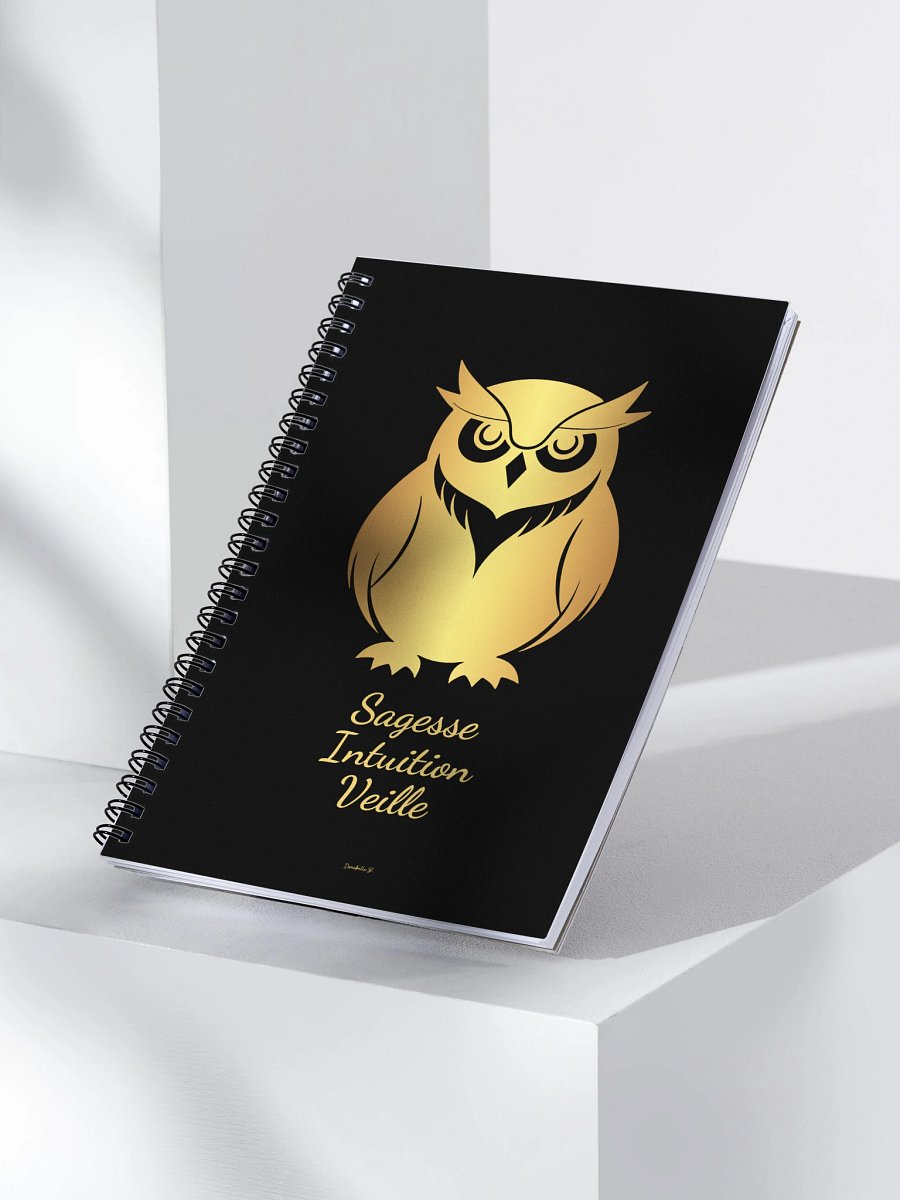 Carnet Symbole Doré - Chouette - NoteBook Cadeau Symbolique product image (3)