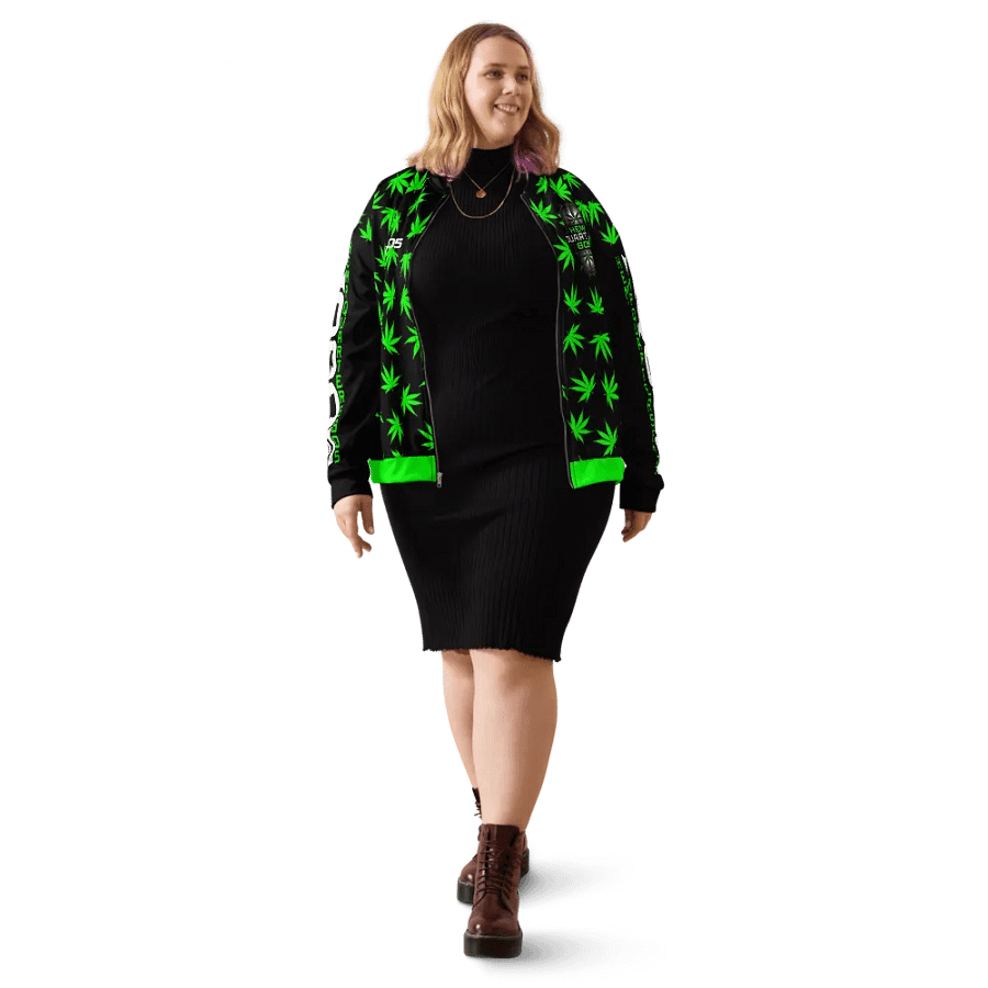 HempQuartes Neon Green Zip Up Jacket product image (5)