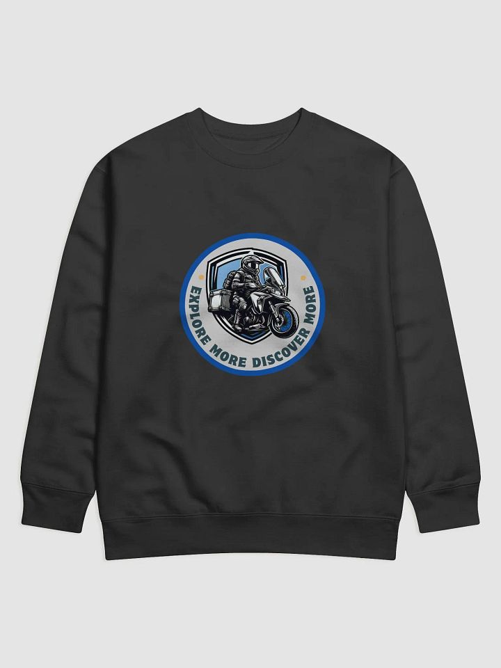 Adventurous Rider Emblem Premium Sweatshirt | Explore more discover more product image (6)