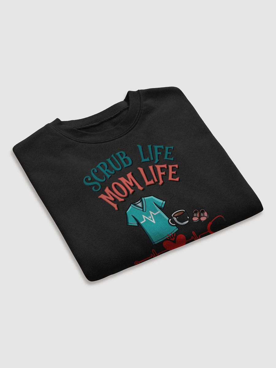 Scrub Life Mom Life Crop Sweatshirt product image (20)