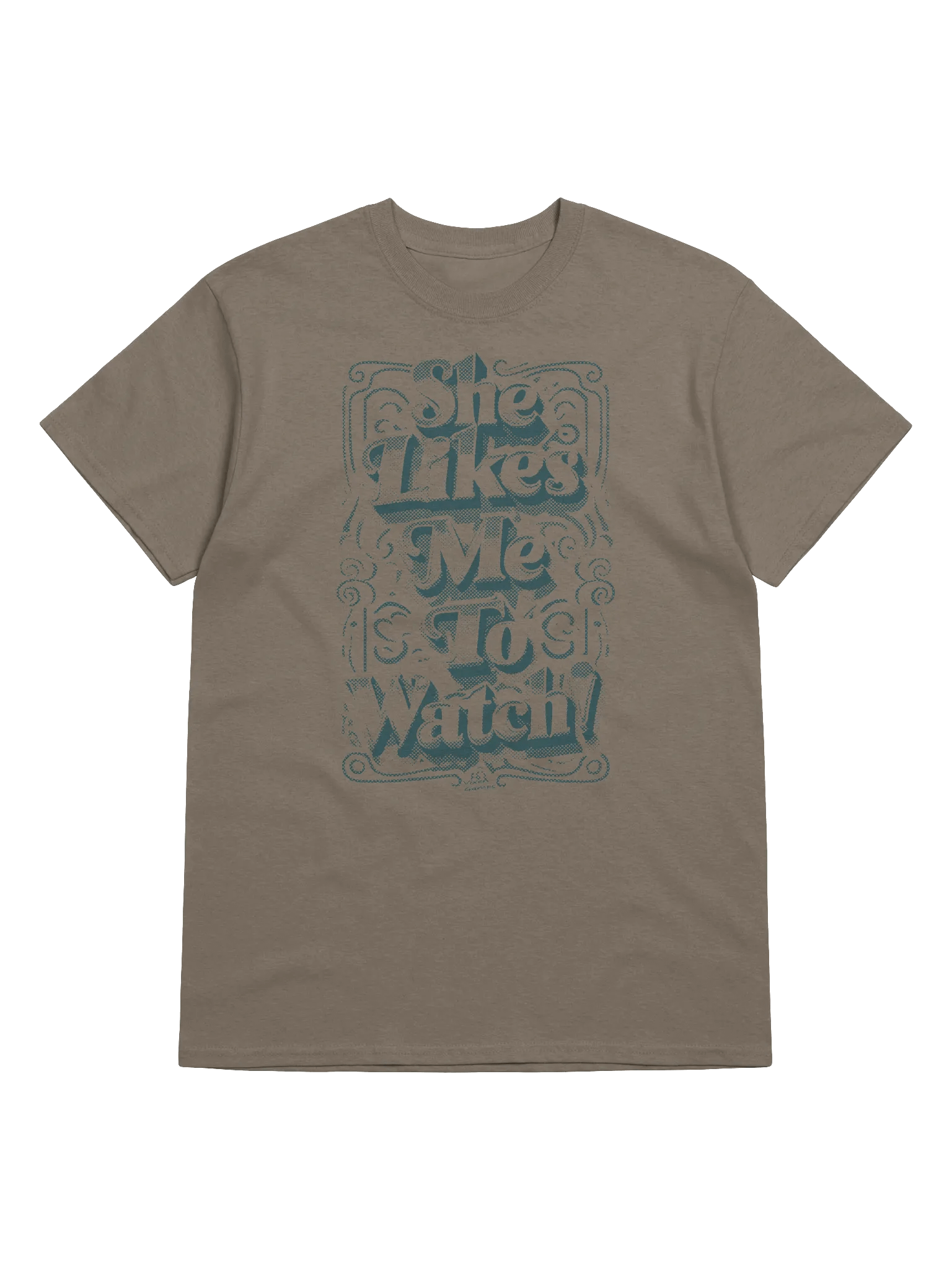 She Likes Me To Watch T-shirt product image (21)
