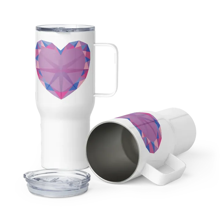 Crystal Pride Heart (Bi Pride) Insulated Cup with Handle product image (1)