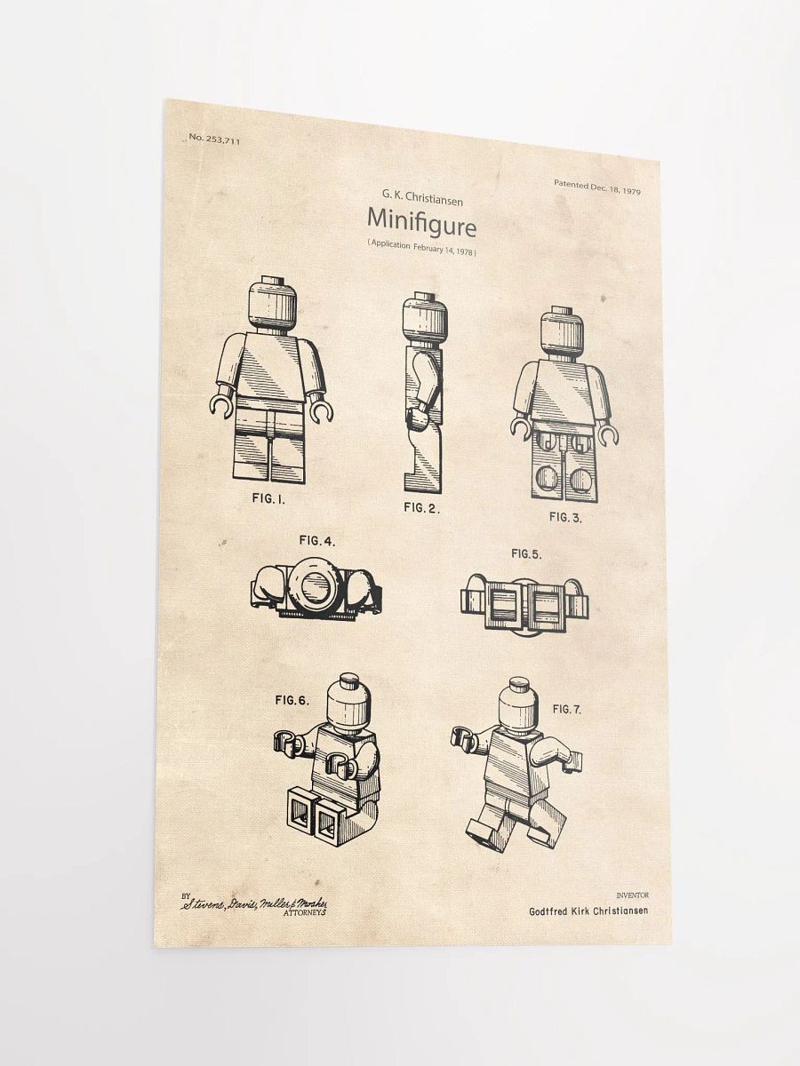 LEGO Minifigure Patent | LIMITED EDITION Poster product image (3)