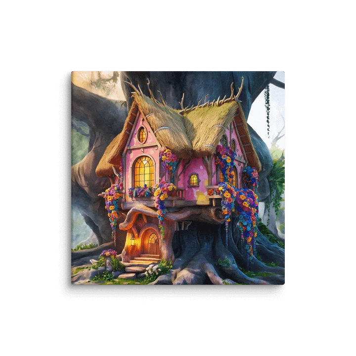 Watercolour Fairy House Art - v8 product image (1)