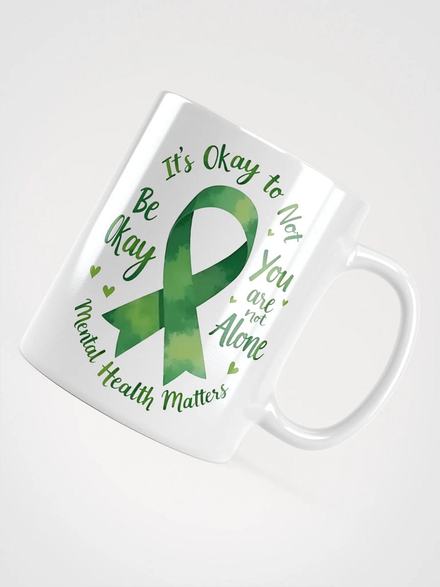 Green Ribbon Mug: A Heartfelt Symbol of Mental Health Awareness and Hope product image (4)
