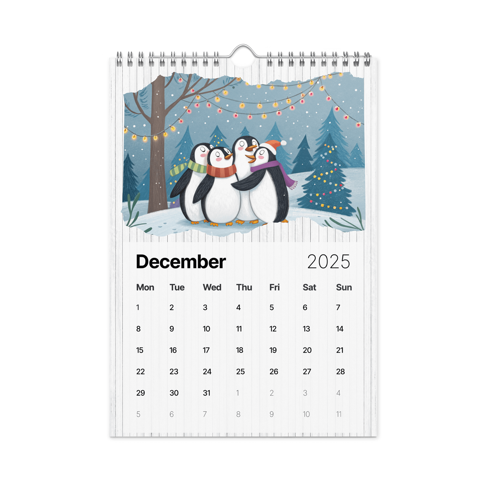 ADORABLE ANIMALS WALL CALENDAR 2026 product image (4)