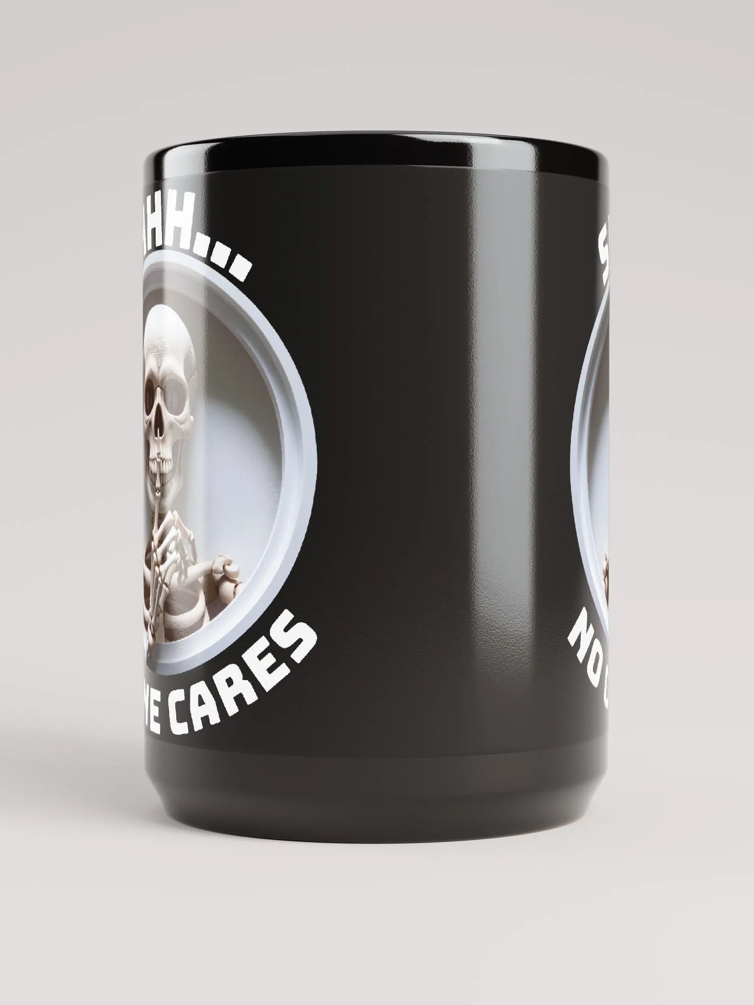 SHHH... No One Cares - Political Humor - Funny - Black Coffee Mug product image (5)