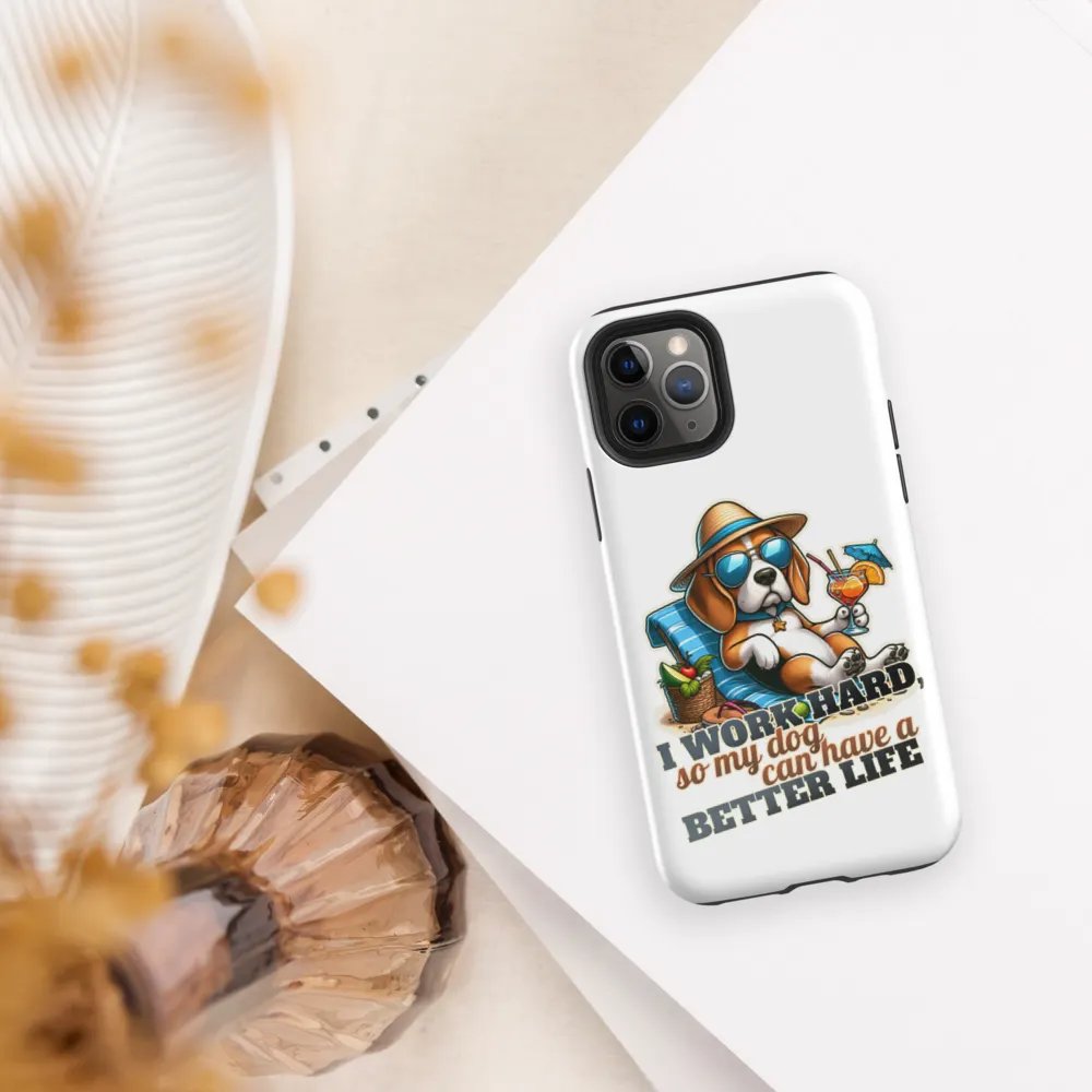 Work Hard - Beagle Beach - Tough Case for iPhone® product image (30)