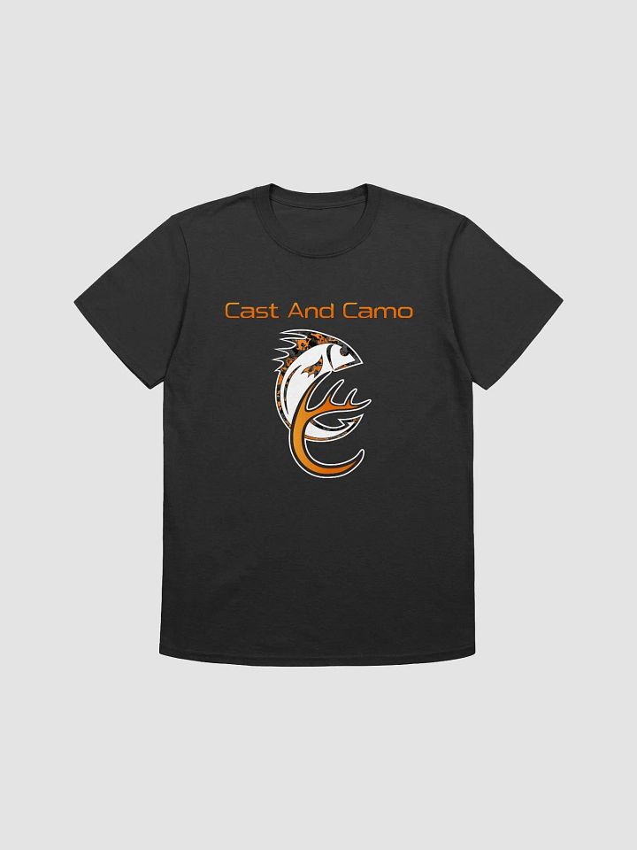 CNC Deer & Fish Black Soft Tee product image (1)