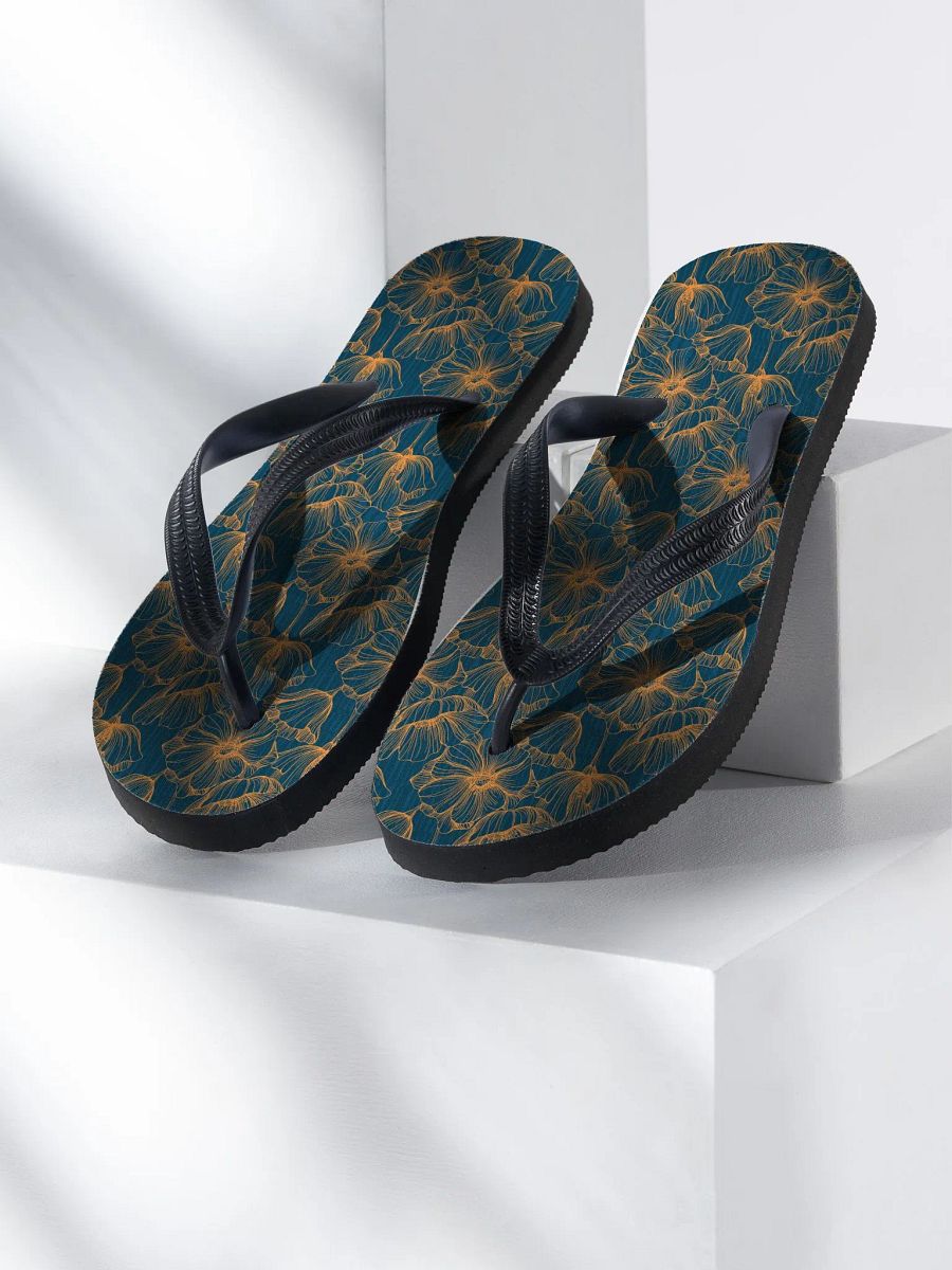 Dark Romantic Floral | Unisex Flip-Flops product image (1)