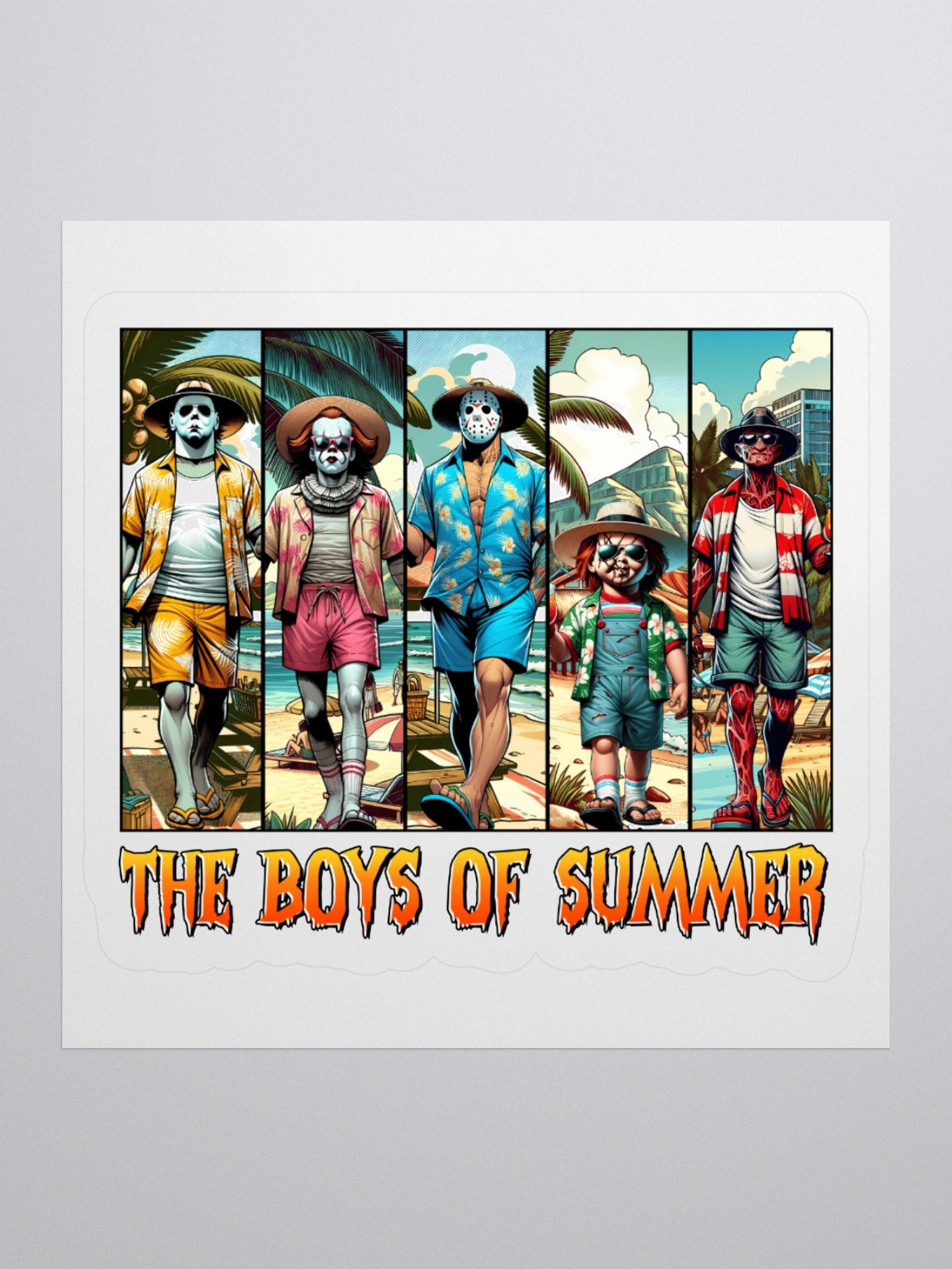 Summer Vibes Horror Villians Sticker Pack product image (4)